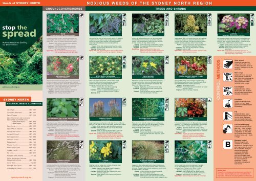 North Sydney Weeds Committees
