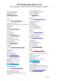 CIF Membership List - Icomos