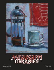 Full Text (PDF) - Mississippi Library Association