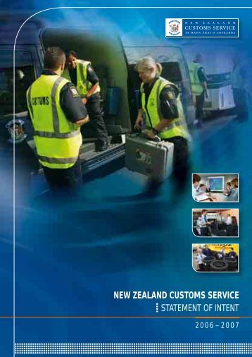 Statement of Intent 2006-2007 - New Zealand Customs Service