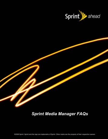 Sprint Media Manager Faqs