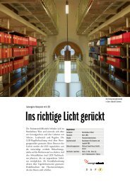 Gute Beispiele mit LED - Parlamentbibliothek Bern (BE) - Safe