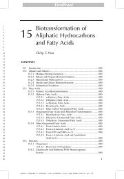 Biotransformation of Aliphatic Hydrocarbons and Fatty Acids