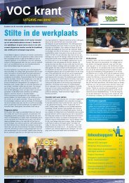 Stilte in de werkplaats - VOC