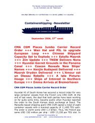 CMA CGM Places Jumbo Carrier Record Order +++ Wan Hai and ...