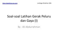 Soal-soal Latihan Gerak Peluru dan Gaya