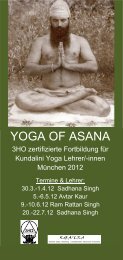 Flyer zum Herunterladen als pdf - Kundalini Yoga Zentrum MÃ¼nchen