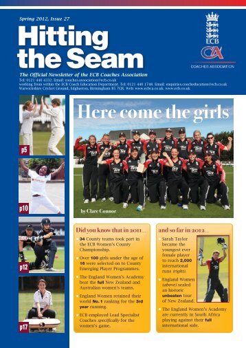 Hitting the Seam - Ecb - England and Wales Cricket Board