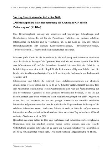 Vortrag von K.Klas als PDF