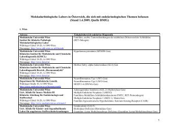 Molekularbiologische Labors in Ãsterreich - Ãsterreichische ...