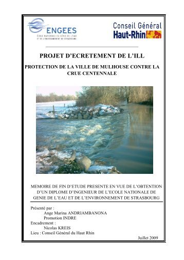 PROJET D'ECRETEMENT DE L'ILL - ENGEES