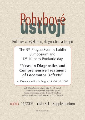 Supplementum 3+4/2007 - SpoleÄnost pro pojivovÃ© tkÃ¡nÄ›