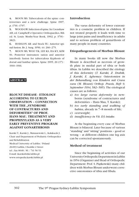 Supplementum 3+4/2007 - SpoleÄnost pro pojivovÃ© tkÃ¡nÄ›