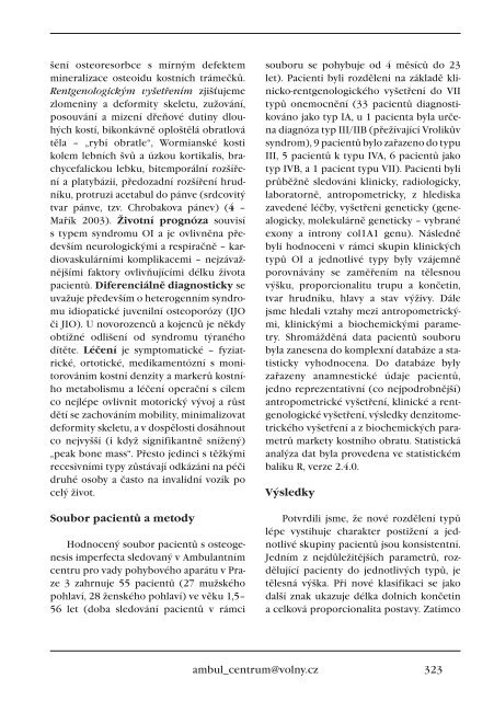 Supplementum 3+4/2007 - SpoleÄnost pro pojivovÃ© tkÃ¡nÄ›