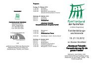 wochenende 19.-21.10.2012 - Familienbund der Katholiken im ...