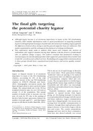 The final gift: targeting the potential charity legator
