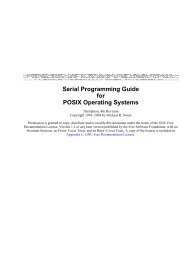 Serial Programming Guide for POSIX Operating Systems