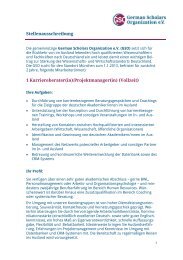 Stellenausschreibung 1 Karriereberater(in)/Projektmanager(in ...