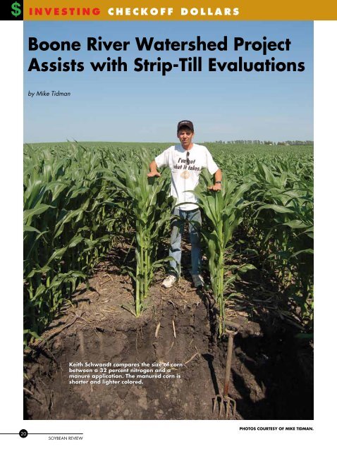 Boone River Watershed Project Assists with Strip-Till Evaluations