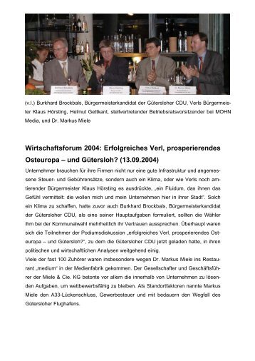 Wirtschaftsforum 2004 - Doppmeier, Ursula