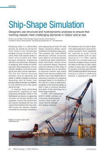 Ship-Shape Simulation - Ansys