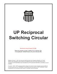 UP Reciprocal Switching Circular