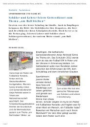 SchÃ¼ler und Lehrer feiern Gottesdienst zum Thema âam Ball bleibenâ