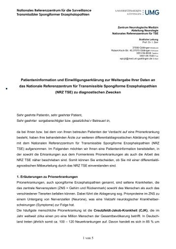 1 von 5 Patienteninformation und ... - Cjd-goettingen.de