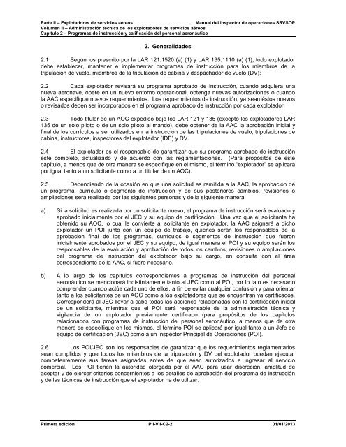 Programas de instrucciÃ³n y calificaciÃ³n del personal ... - ICAO