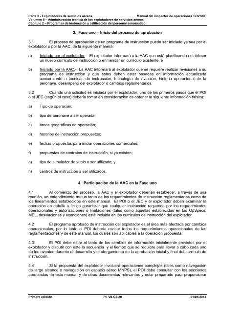 Programas de instrucciÃ³n y calificaciÃ³n del personal ... - ICAO