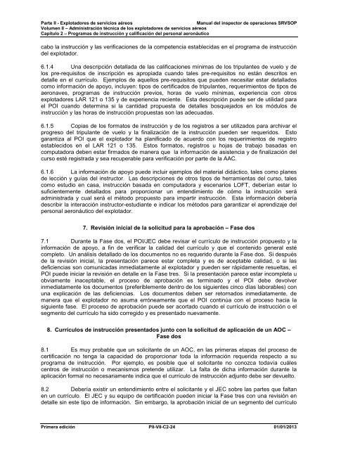 Programas de instrucciÃ³n y calificaciÃ³n del personal ... - ICAO