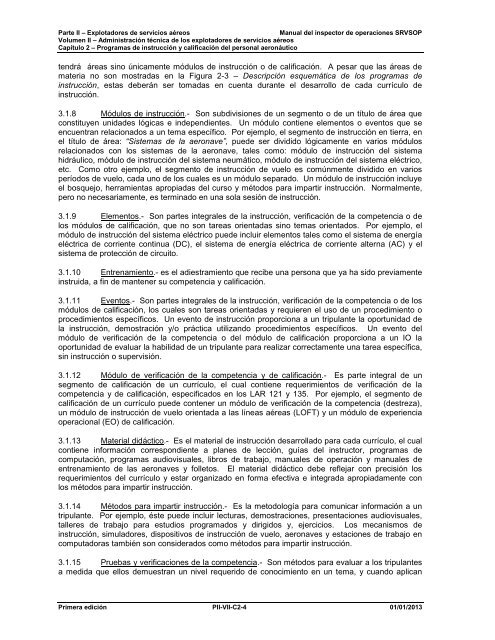 Programas de instrucciÃ³n y calificaciÃ³n del personal ... - ICAO