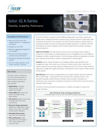 Isilon IQ X-Series - NDM.net