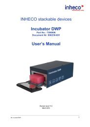 User's Manual - Inheco