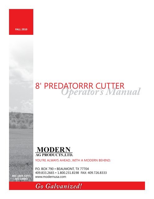 Predator Cutters Manual