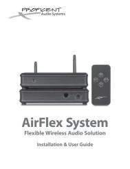 airflex system applications - Proficient Audio Systems