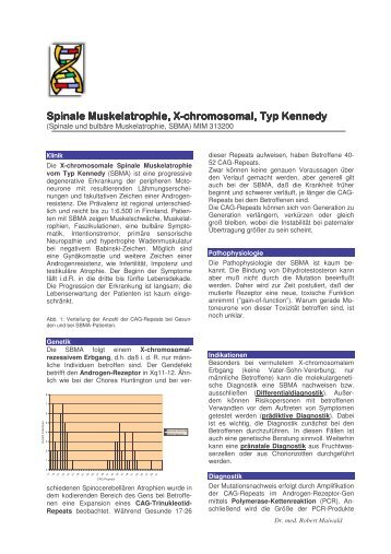 Spinale Muskelatrophie, X Spinale Muskelatrophie, X-chrom osom