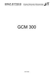 Datenblatt-Reihe GCM-300 - Graf-Syteco
