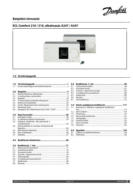 ECL Comfort 210/310, A247/A347 Installation Guide