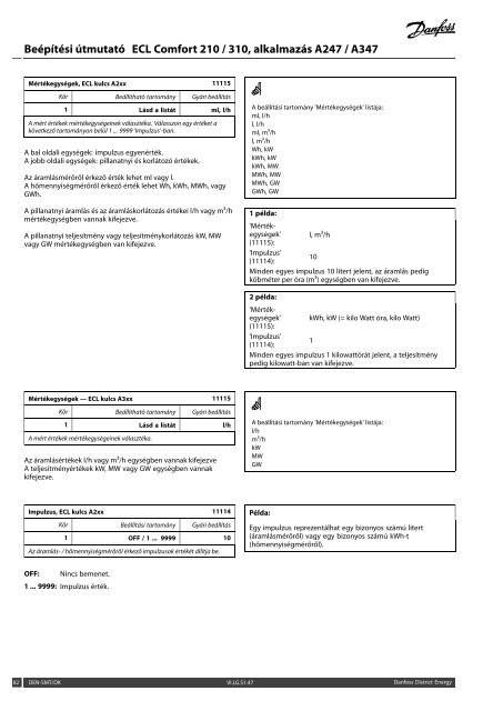 ECL Comfort 210/310, A247/A347 Installation Guide