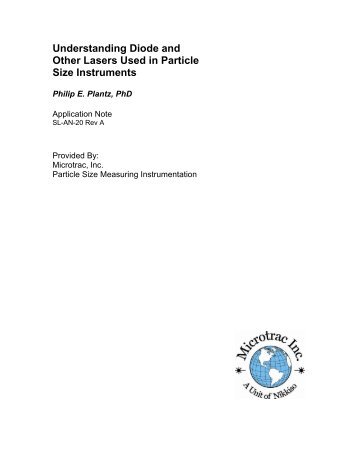 Understanding Laser Diodes Used in Particle Size ... - Microtrac, Inc.