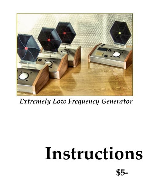The ELF Generator Instructions - Zephyr Technology