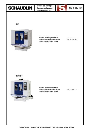 Flyers Schaublin Machines