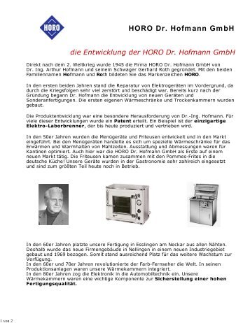 HORO Dr. Hofmann GmbH