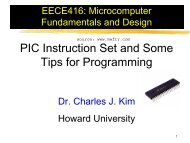 PIC16F877 Instruction Set and Tips - MWFTR