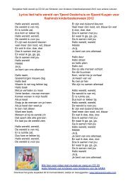 Songtekst Hallo wereld - ARENDLANDMAN.NL