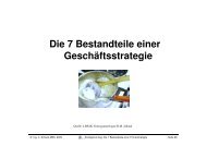 Die 7 Bestandteile einer Geschäftsstrategie - derFirmenberater