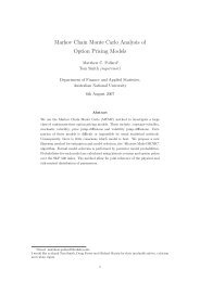 Markov Chain Monte Carlo Analysis of Option Pricing Models