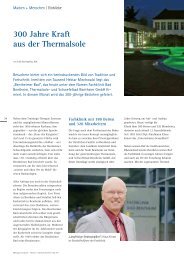 300 Jahre Kraft aus der Thermalsole - Fachklinik Bad Bentheim