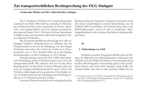 TranspR 3.2009 - Deutsche Gesellschaft fÃ¼r Transportrecht